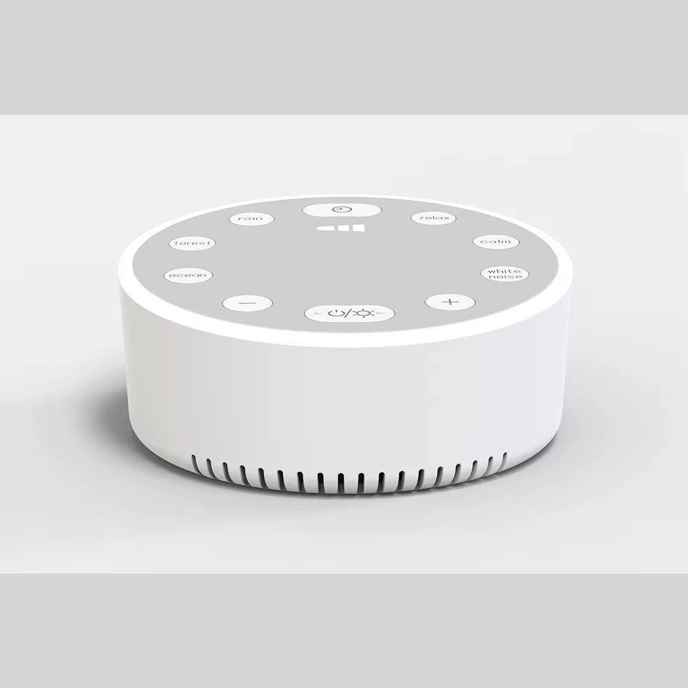 Machine à bruit blanc avec lampe respiratoire, arrêt chronométré, sommeil, son, relaxation, bébé, ad