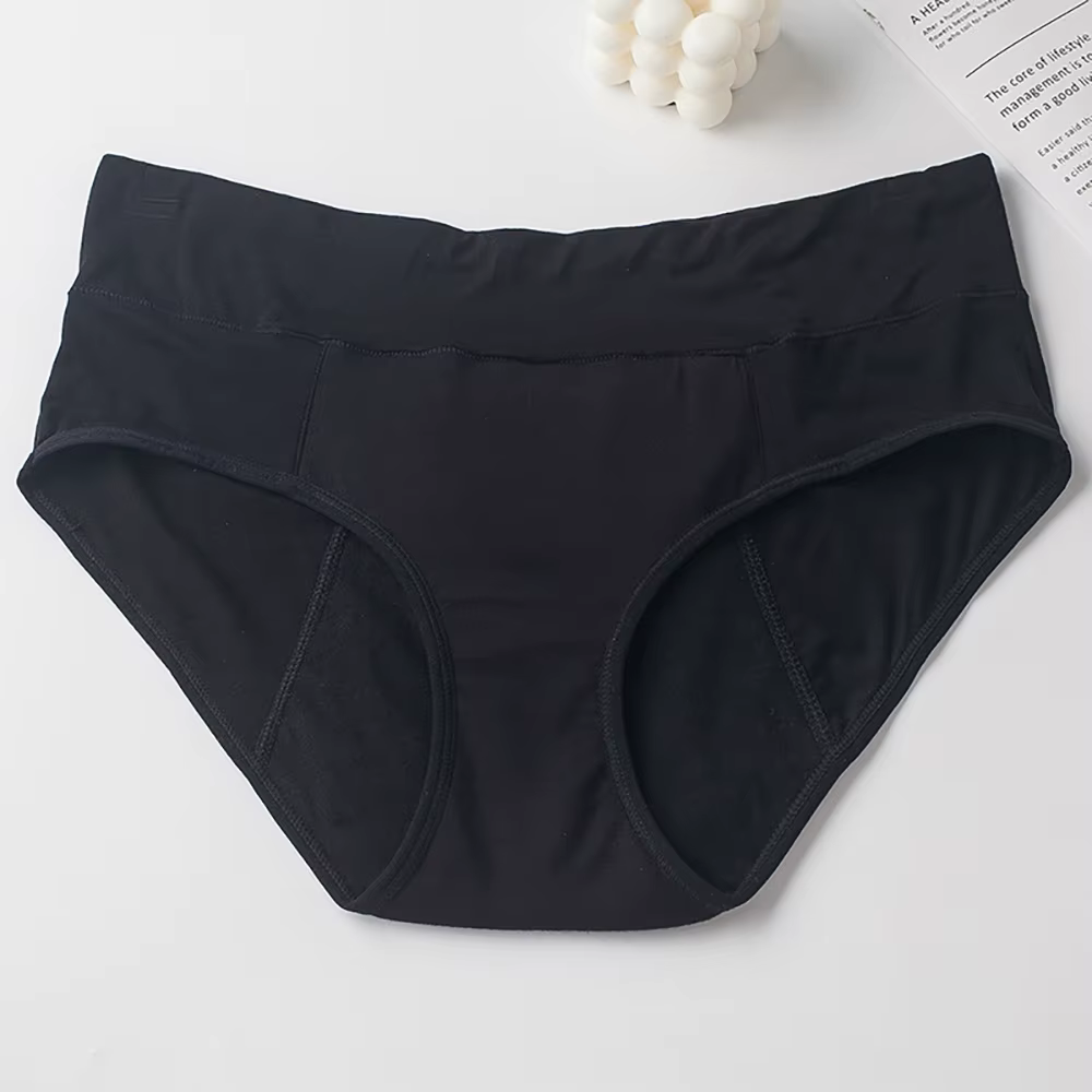 Culottes menstruelles en coton pour les règles, taille mi-haute, sous-vêtements de période, culotte 