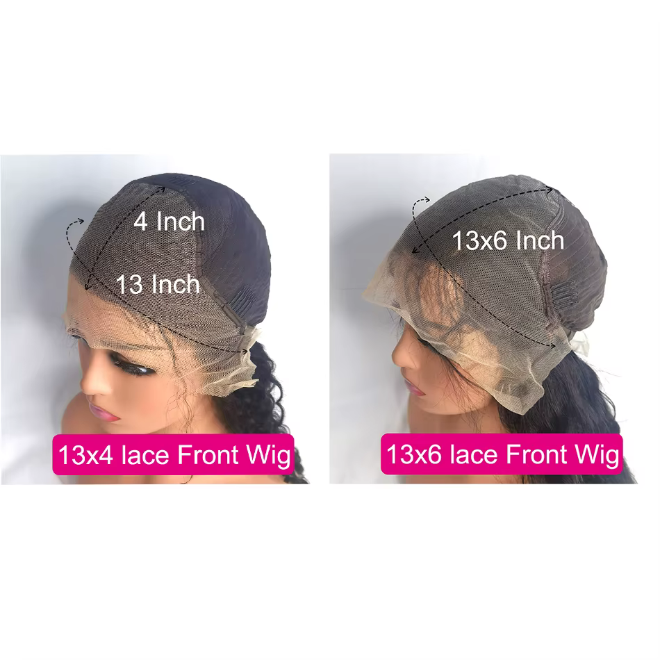Perruque Lace Frontale 13x6 en Cheveux Humains Ondulés, Perruque Frontale HD Transparente 13x4, Dens
