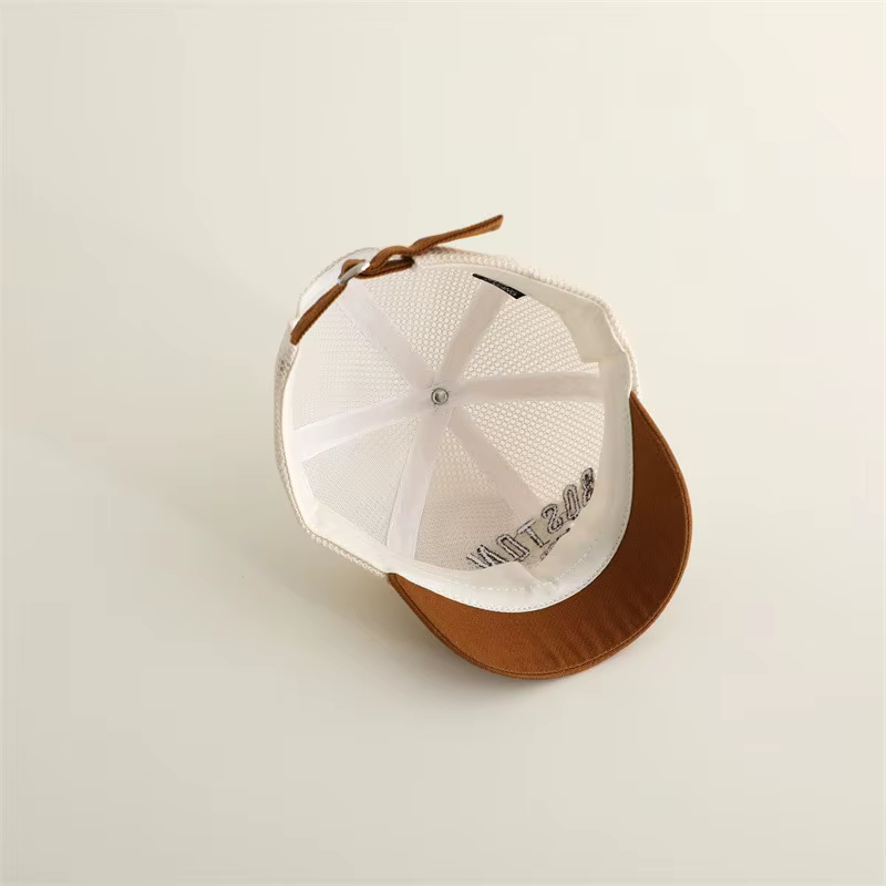 Casquette de baseball brodée pour bébé, respirante en maille, pour l'été, chapeau de soleil pour tou