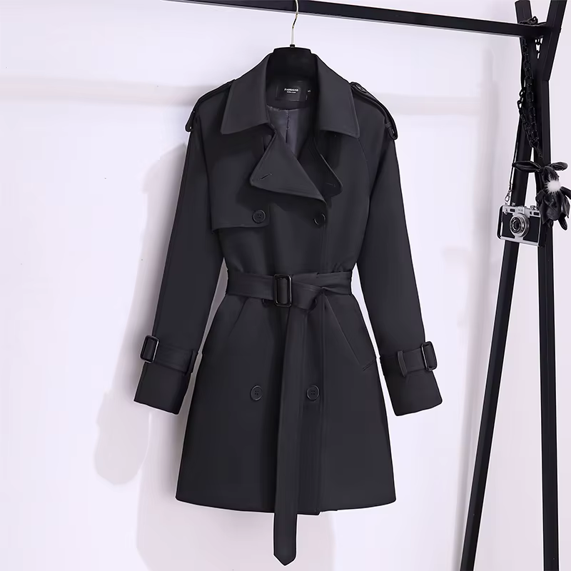 Coupe-vent de Style britannique pour femmes, Streetwear, Trench-coat à Double boutonnage, vestes kak