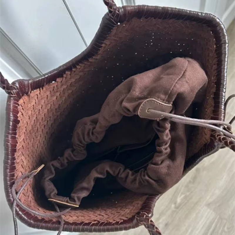 100% peau de vache naturelle tissage sacs à main main concepteur en cuir véritable femme fourre-tout