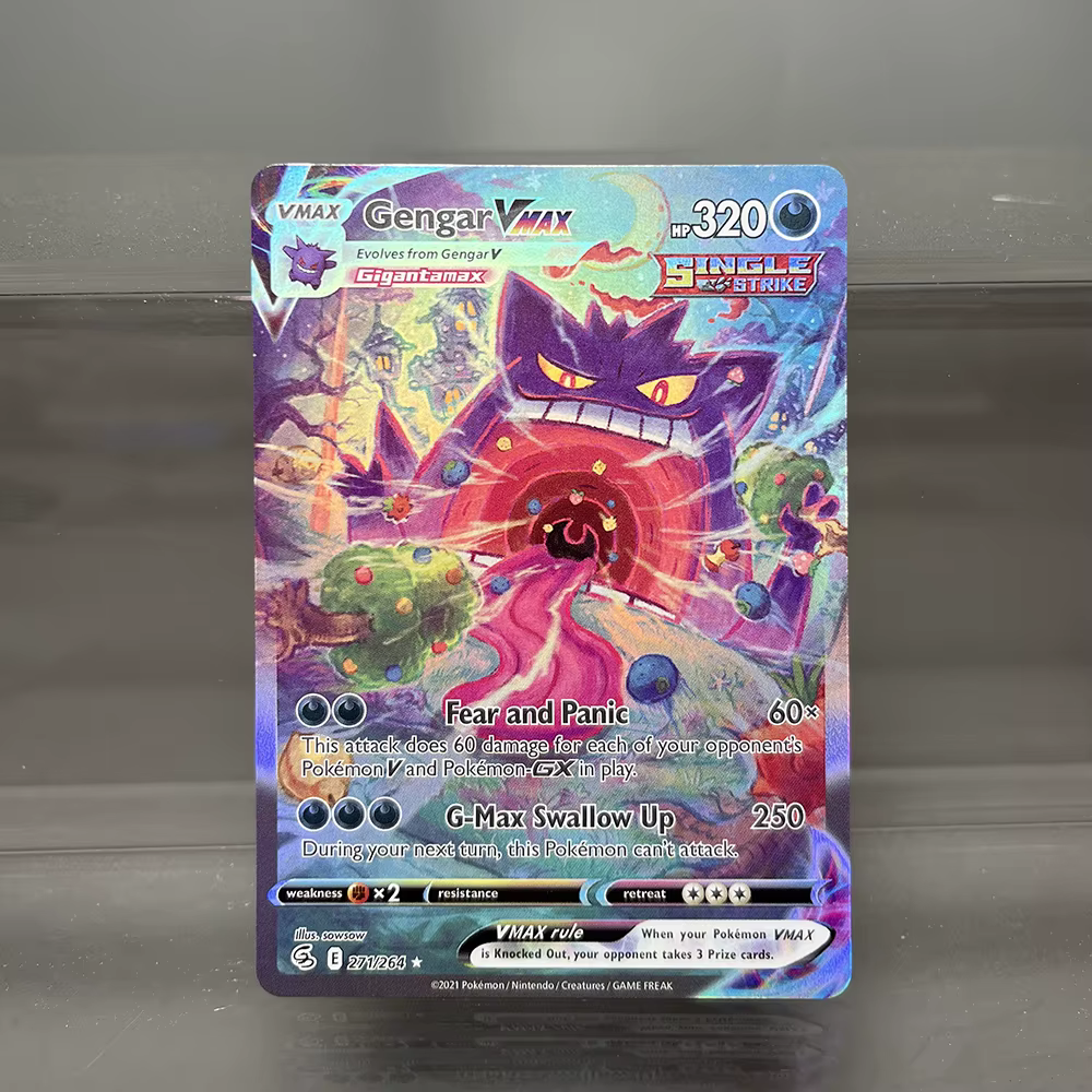 Cartes simples PKM en aluminium Pikachu Charizard EX Bubble Mew, cartes de Collection rares, cartes