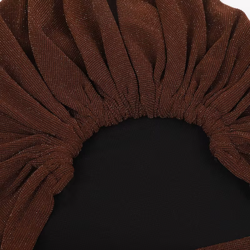 Été diamants Turban casquettes pour femmes élastique enveloppement tête Bonnet musulman Hijab Turban