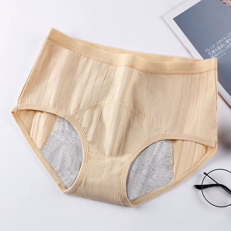 Culotte menstruelle en coton pour femme, slip physiologique anti-fuite, sous-vêtement menstruel, tai