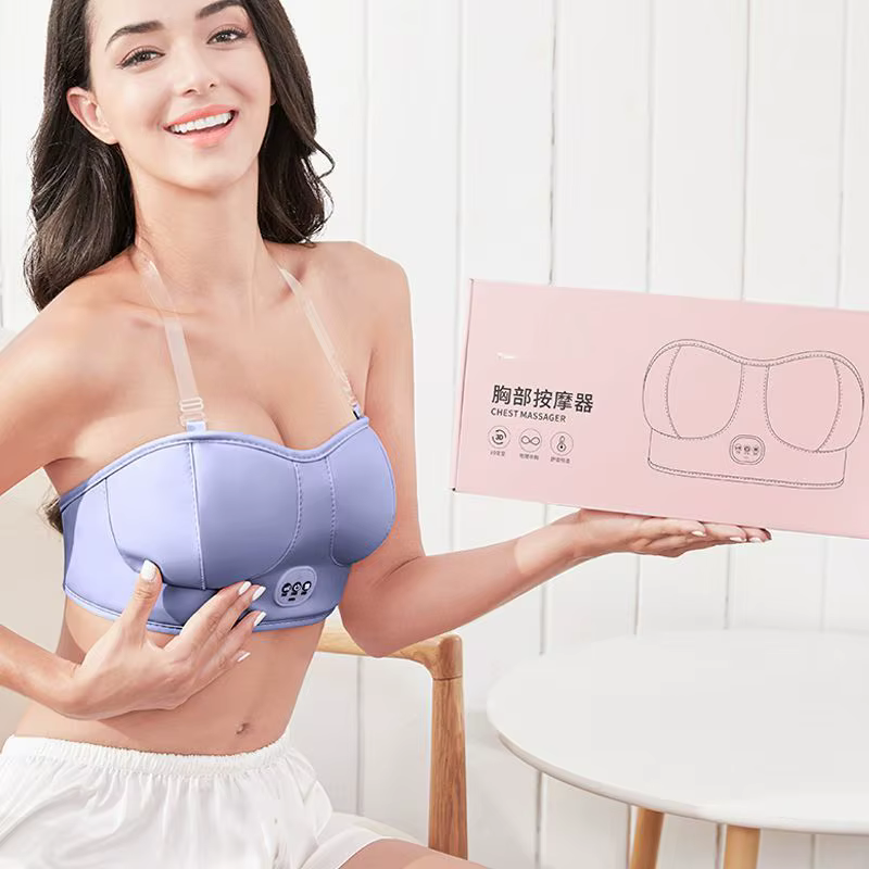 Soutien-gorge de massage vibrant pour la poitrine, instrument d'amélioration mammaire pour le liftin
