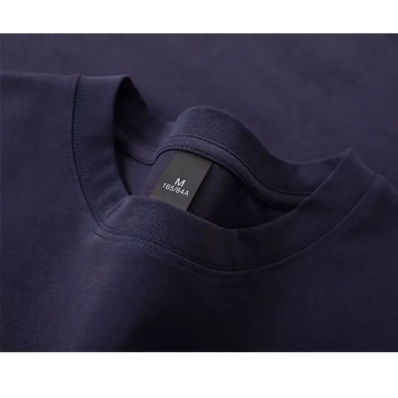 T-shirt pour hommes 600g T-shirt à manches courtes en coton robuste pour hommes mode coton épaissi à
