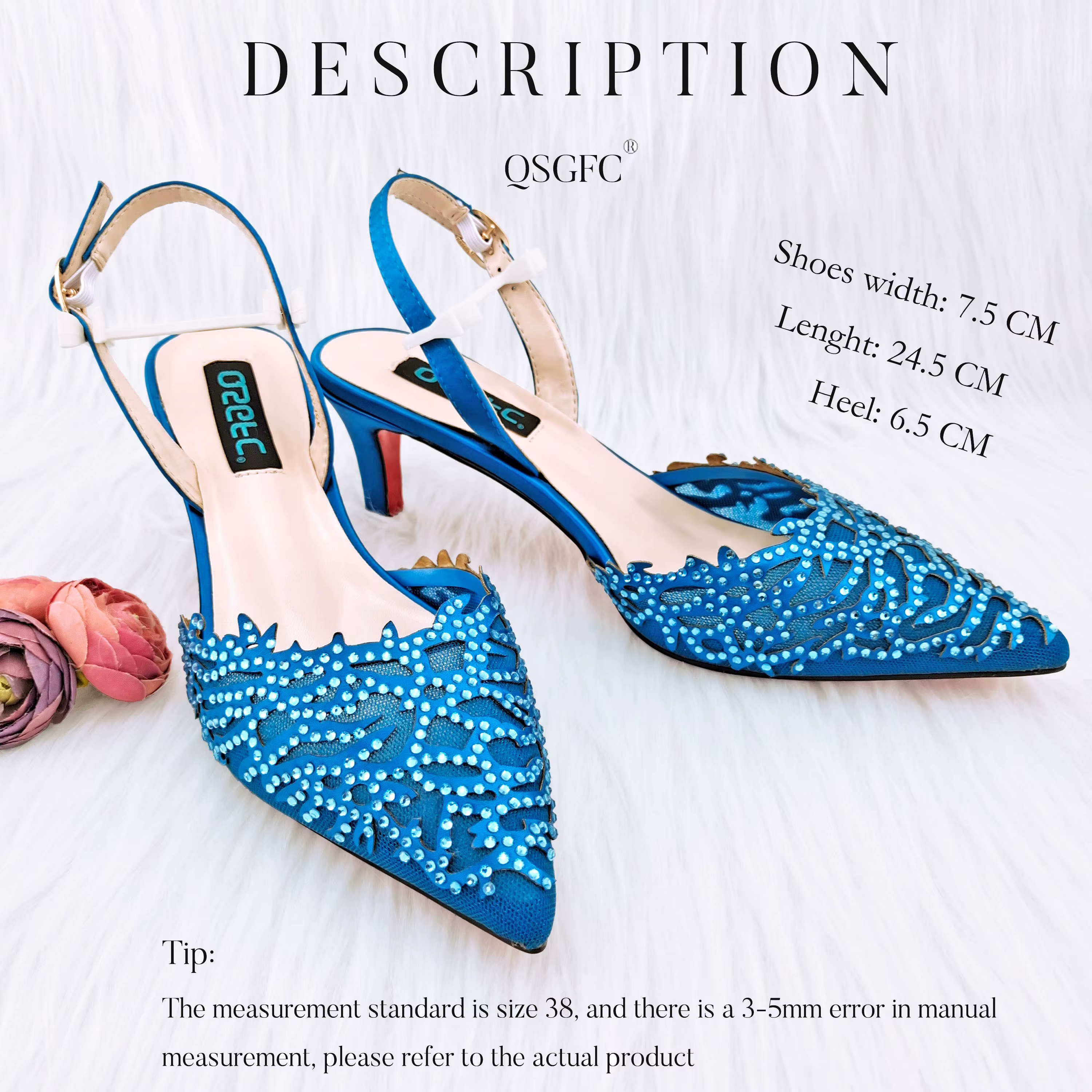 NigWin-Chaussures de soirée élégantes pour femmes, chaussures pleines de diamants de luxe, bleu ciel
