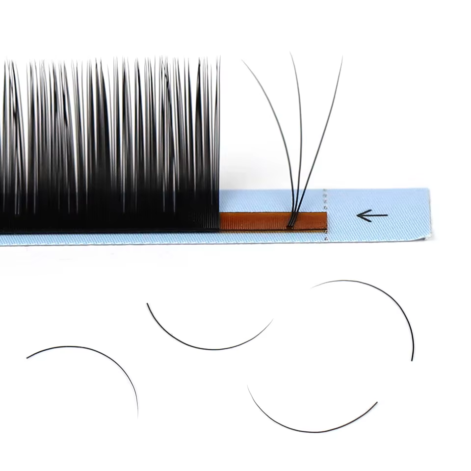 Lashrujade 12 rangées Classic Personal Lash extensions Mascara en soie Soft Natural Cashmere Mascara
