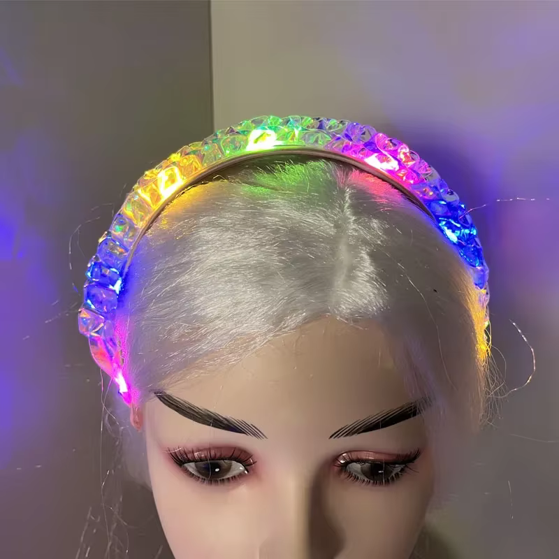 Serre-tête lumineux pour femme, idéal pour les soirées en boîte de nuit, mariages et festivals