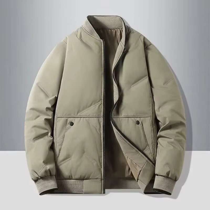 Nouveau col de baseball automne et hiver, veste en coton à la mode et polyvalente pour hommes, veste