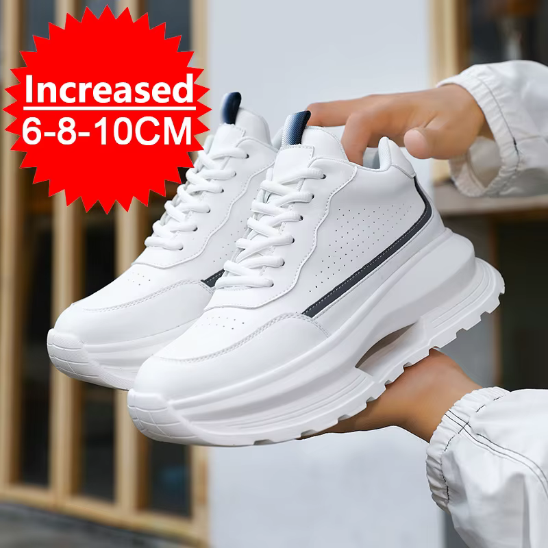 Chaussures d'ascenseur de luxe pour hommes, baskets invisibles augmentant la hauteur de 6 8 10CM, ch