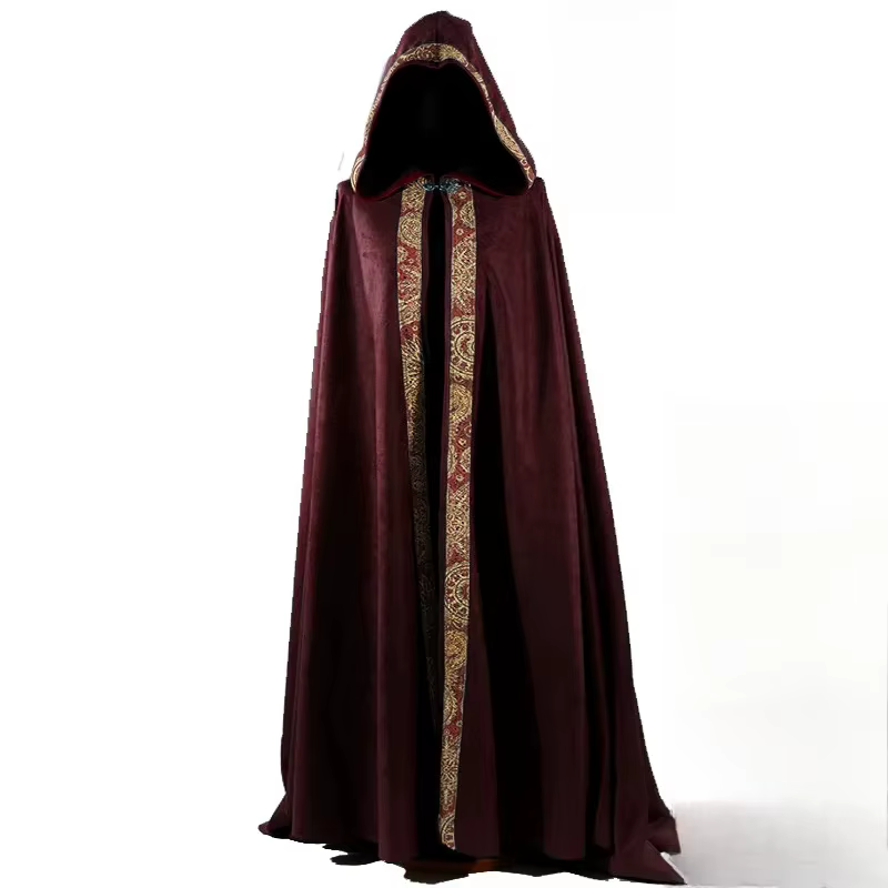 Cape à capuche gothique Vintage pour hommes et femmes, manteau d'halloween, Vampire, diable, magicie
