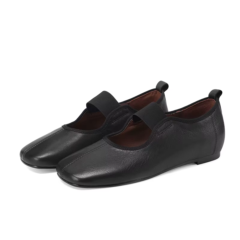 SmallHut nouveau 2026 tendance printemps en cuir véritable Mary Janes femmes chaussures plates bout