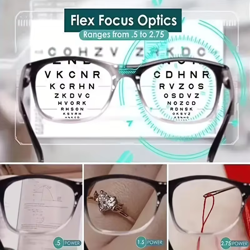 Nouvelles lunettes de lecture multifocales femmes hommes lunettes bifocales à réglage automatique po