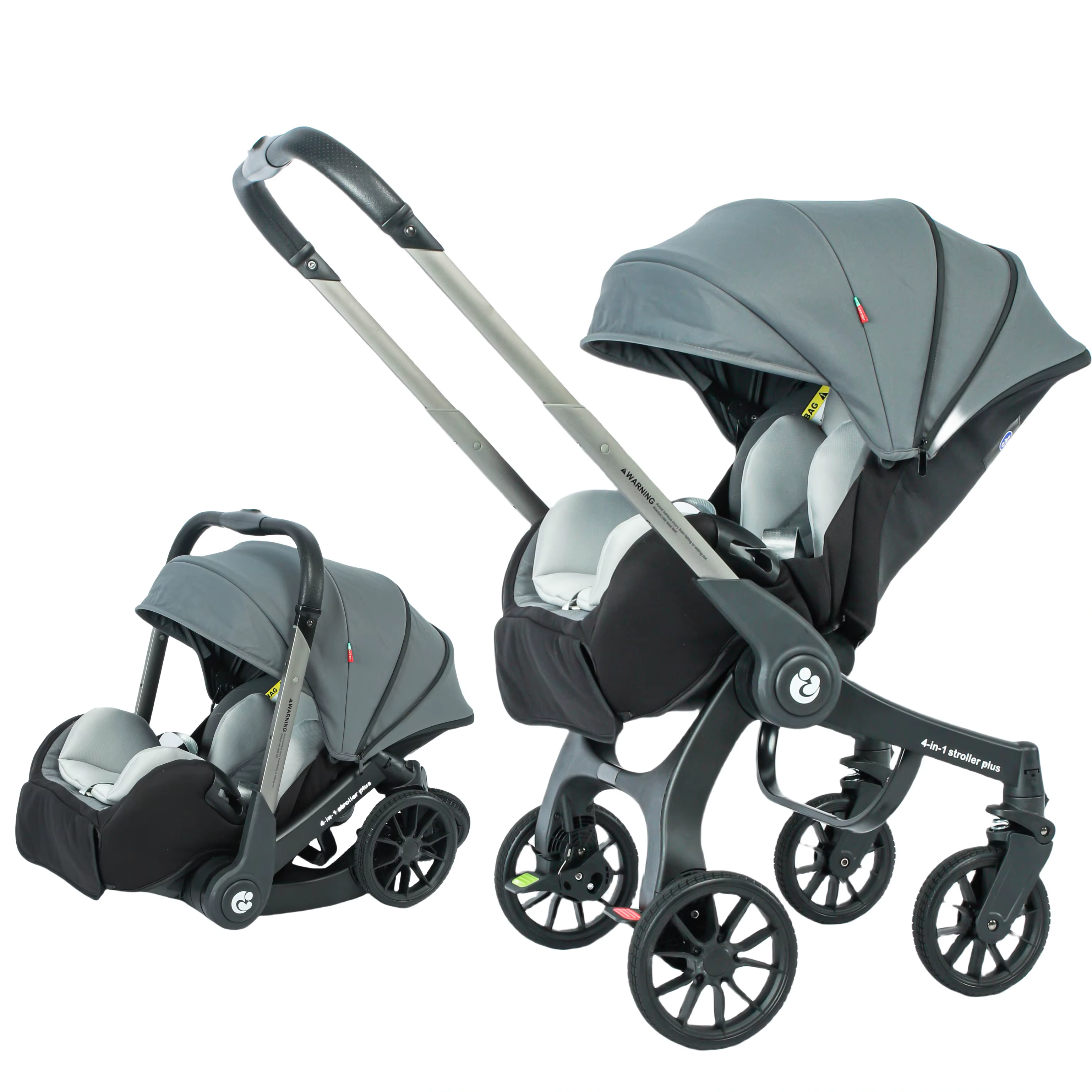 STOCK ue 4 in1 bébé poussette multifonctionnel nouveau-né landau pliable panier type siège léger voy