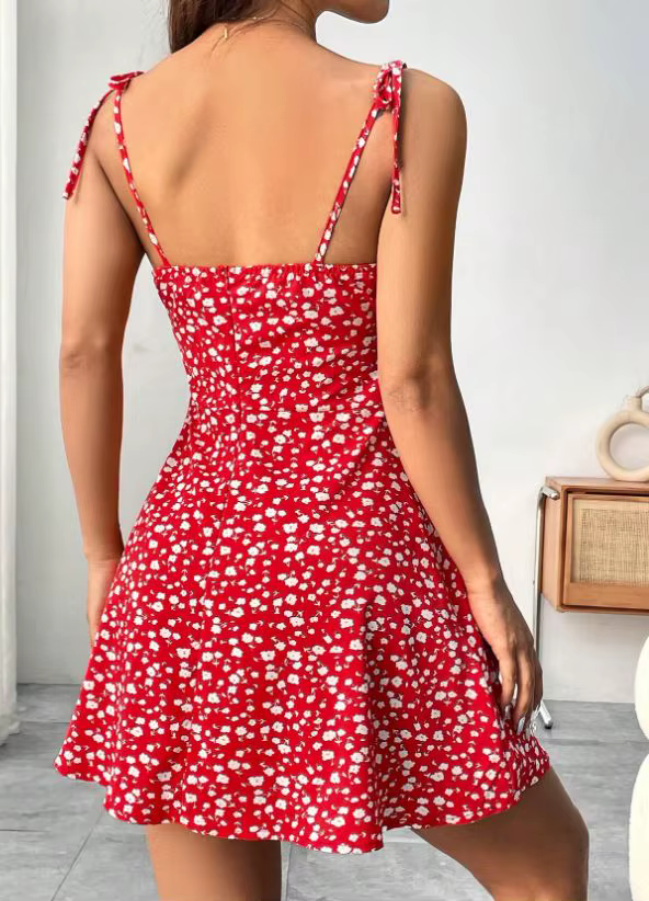 Robes d'été Sexy à bretelles Spaghetti pour femmes, Mini robe, robe de plage, vêtements pour femmes,