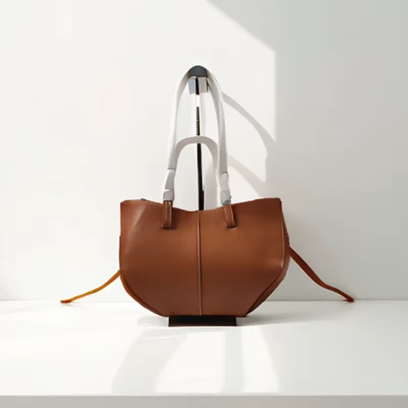Sac à main grande capacité Style classique élégant Vintage sac à bandoulière forme seau sous accoudo