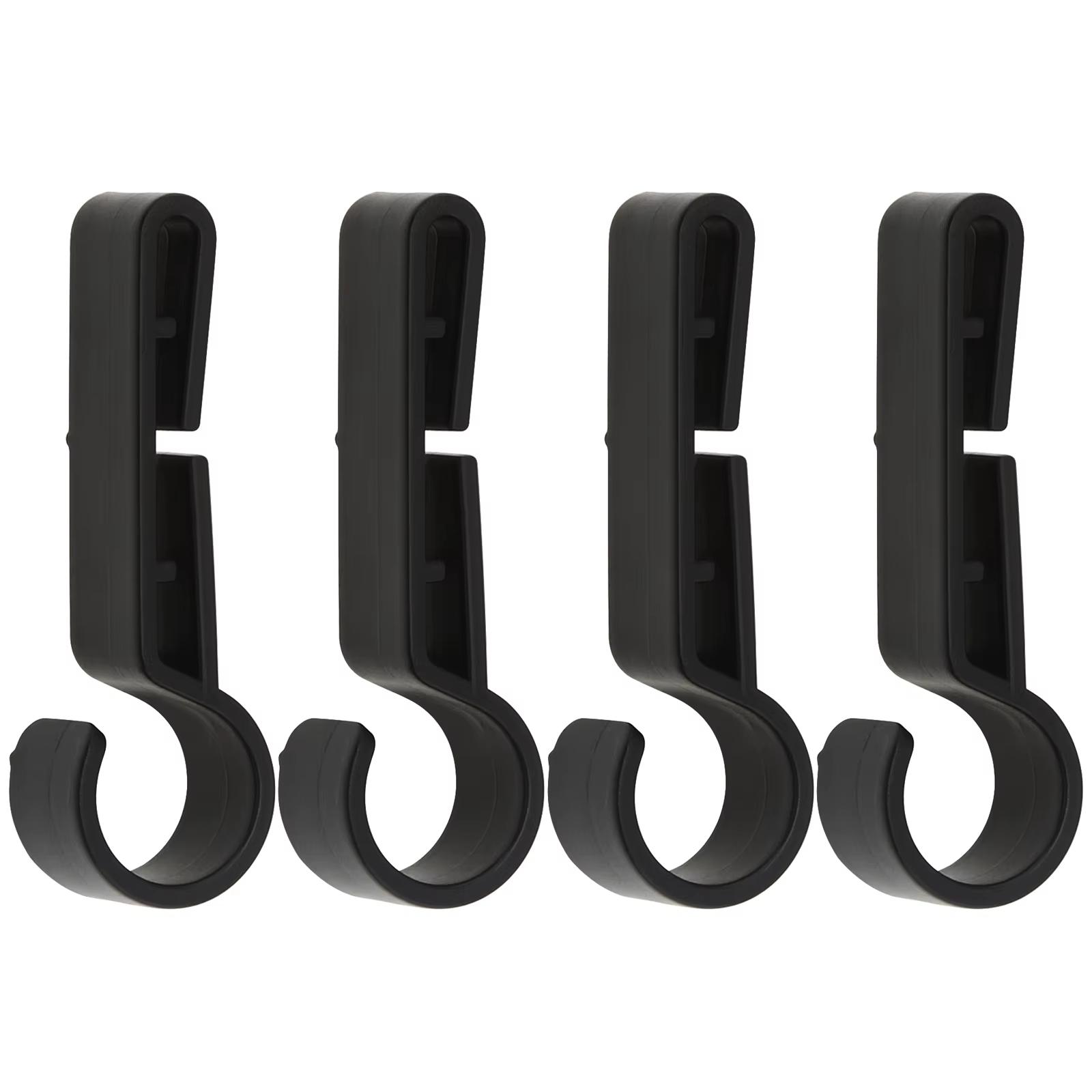 Clips de casque en plastique, 4 pièces, facile à monter, Clips de lumière pour casque rigide, torche