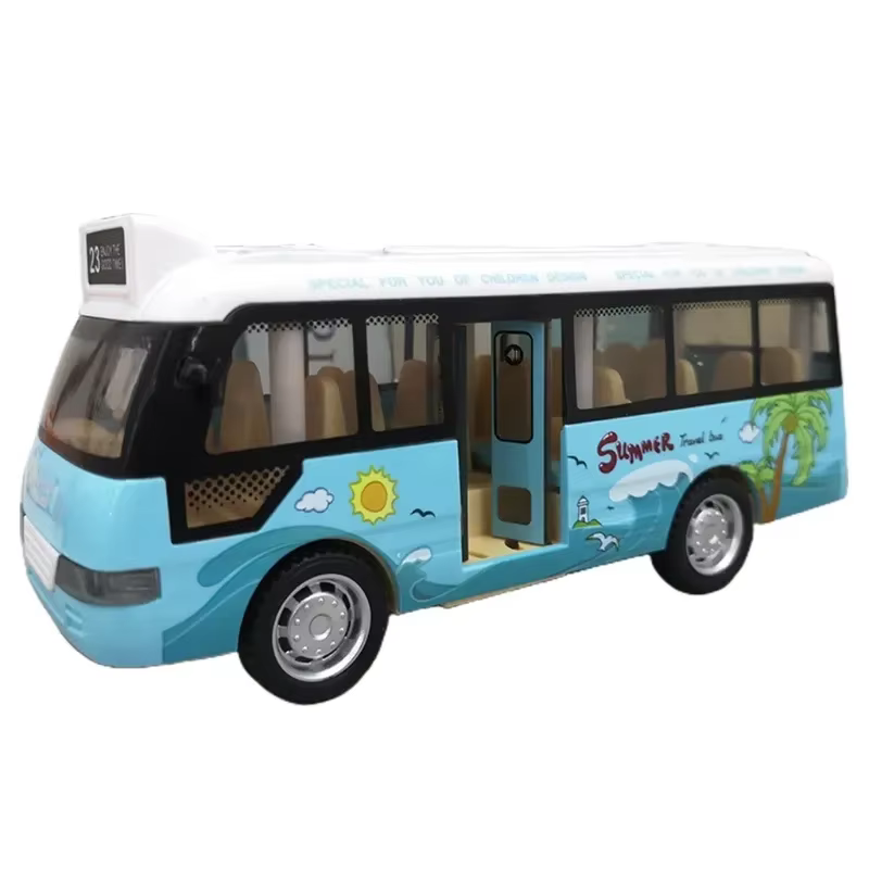 Bus urbain jouets voitures pour tout-petits voitures pour garçons filles tirer vers l'arrière véhicu
