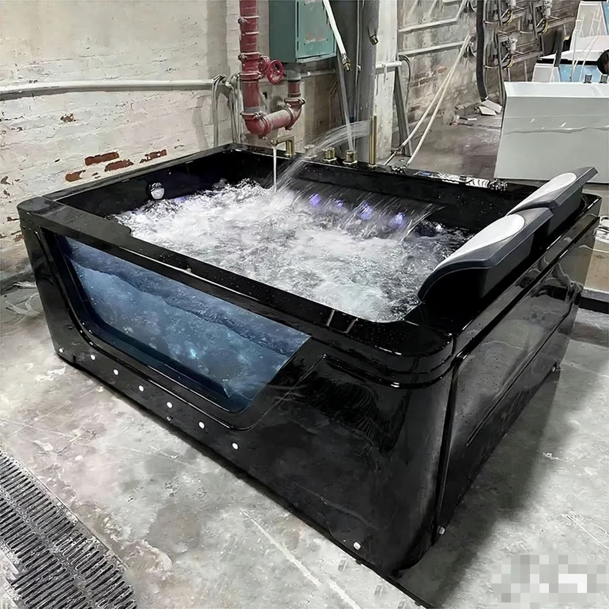 Nouvelle Conception en Promotion : Jacuzzi Spa Extérieur 5 Personnes avec Massage, Baignoire en Acry