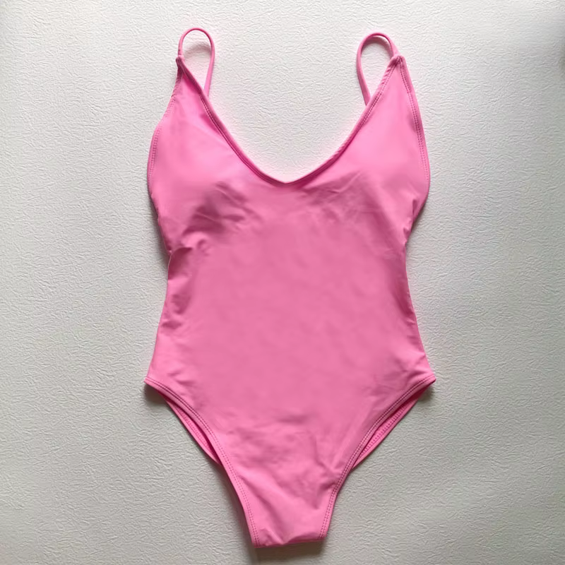 Sexy rembourré solide maillot de bain femmes une pièce maillot de bain 2025 nouveaux Bikinis maillot