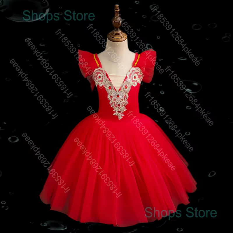 Jupe de ballet pour enfants, jupe de danse pour filles, costumes de spectacle collectif pour enfants
