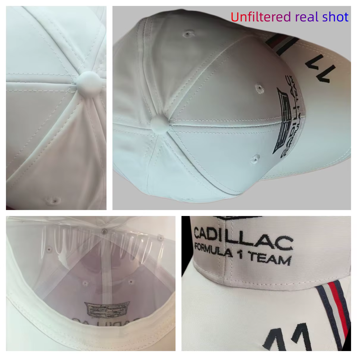 Casquette de baseball brodée de l'équipe Cadillac F1 de Formule 1, casquette de fan, casquette de sp