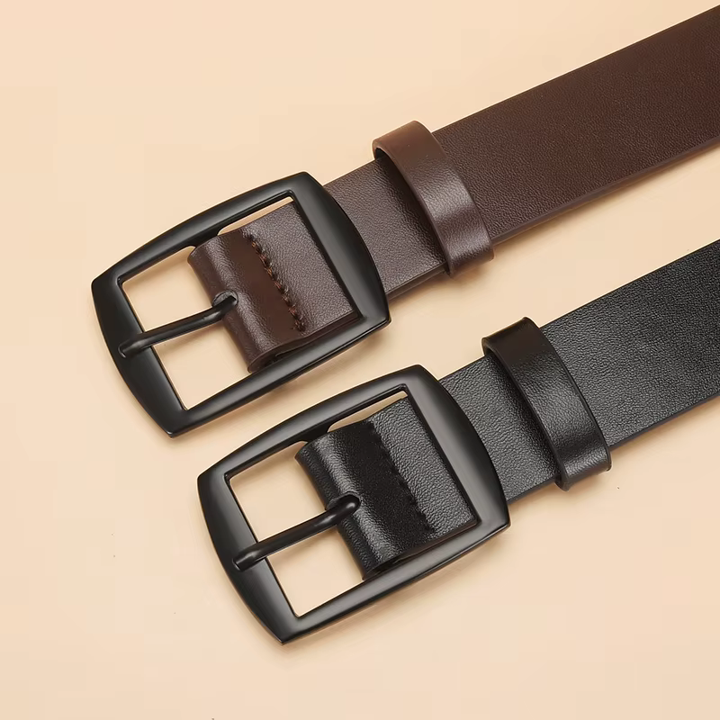 Nouvelle ceinture de luxe pour hommes ceinture en cuir PU boucle ardillon en métal de haute qualité