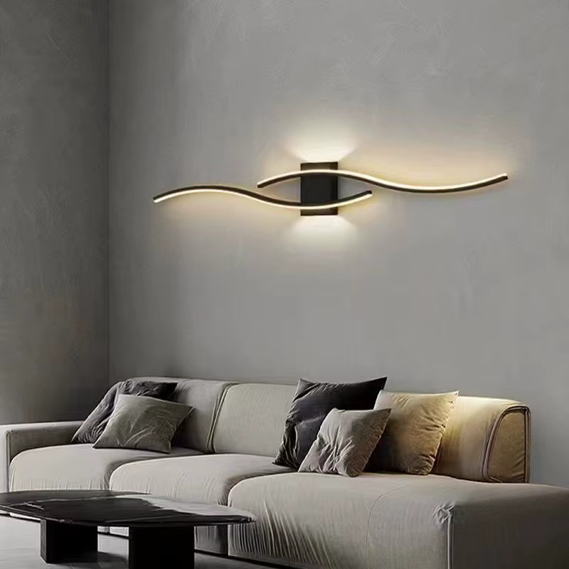 Moder mur LED lampe longue bande appliques TV fond éclairage décoratif pour chambre salon maison int