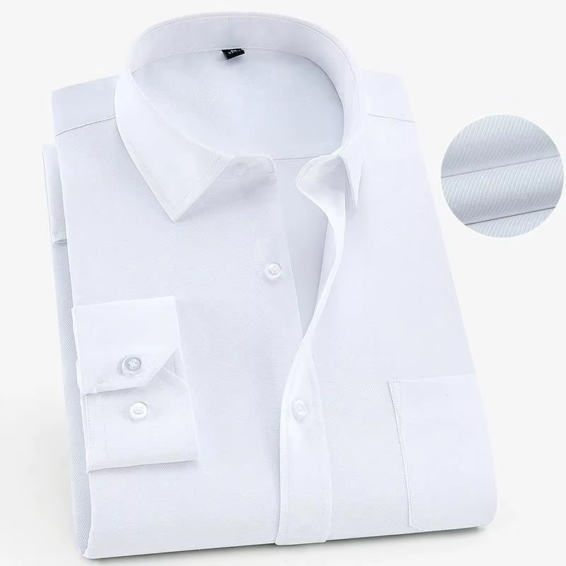 Chemise d'affaires à manches longues pour hommes, grande taille 8XL 7XL 6XL, printemps automne, coul