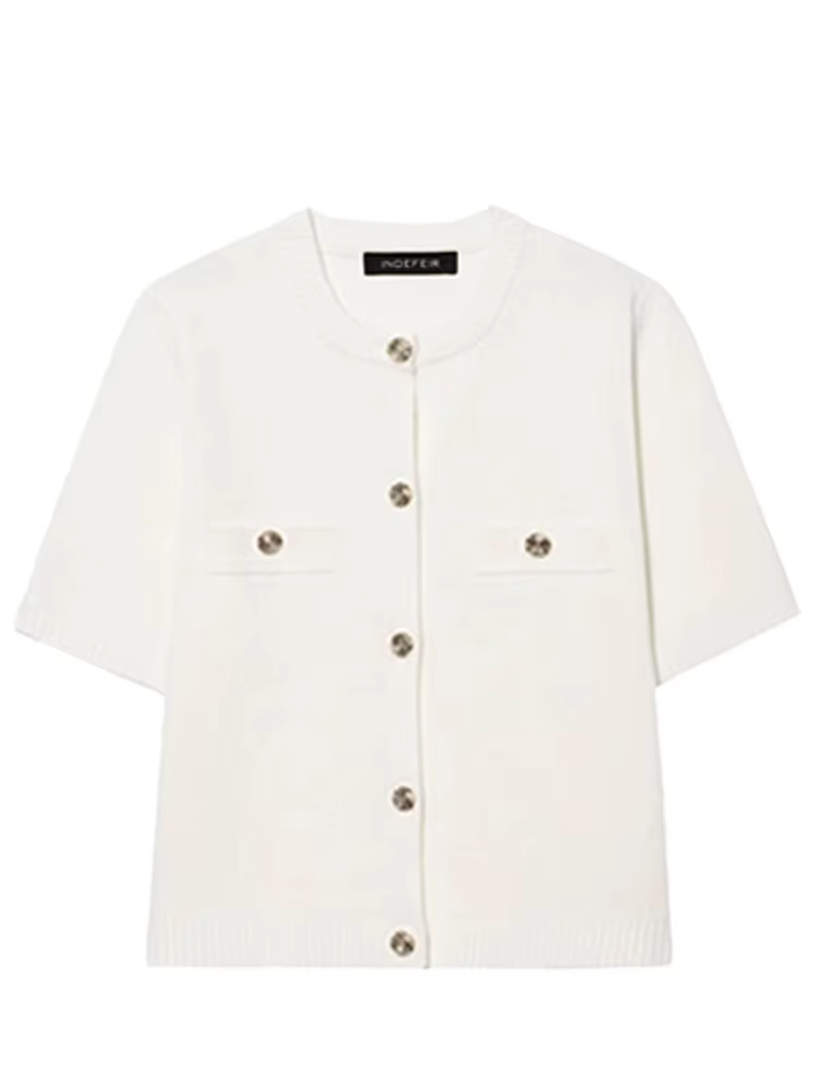 HXAO Cardigan femme tricots bouton dames à manches courtes tricot boléro femmes Tricot haut vêtement