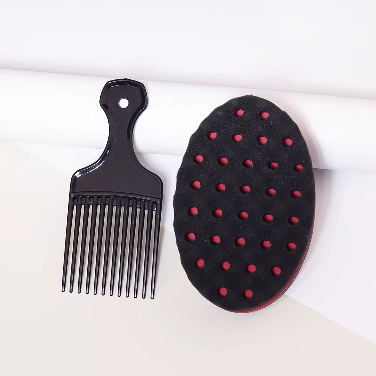 2 pièces/ensemble de peignes à brosse à dents larges, type d'insertion, brosse éponge de style afric