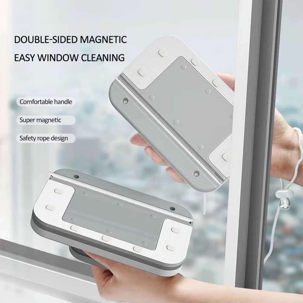 Nouveau nettoyeur de vitres magnétique, brosse de nettoyage de vitres Double face, essuie-glace, out