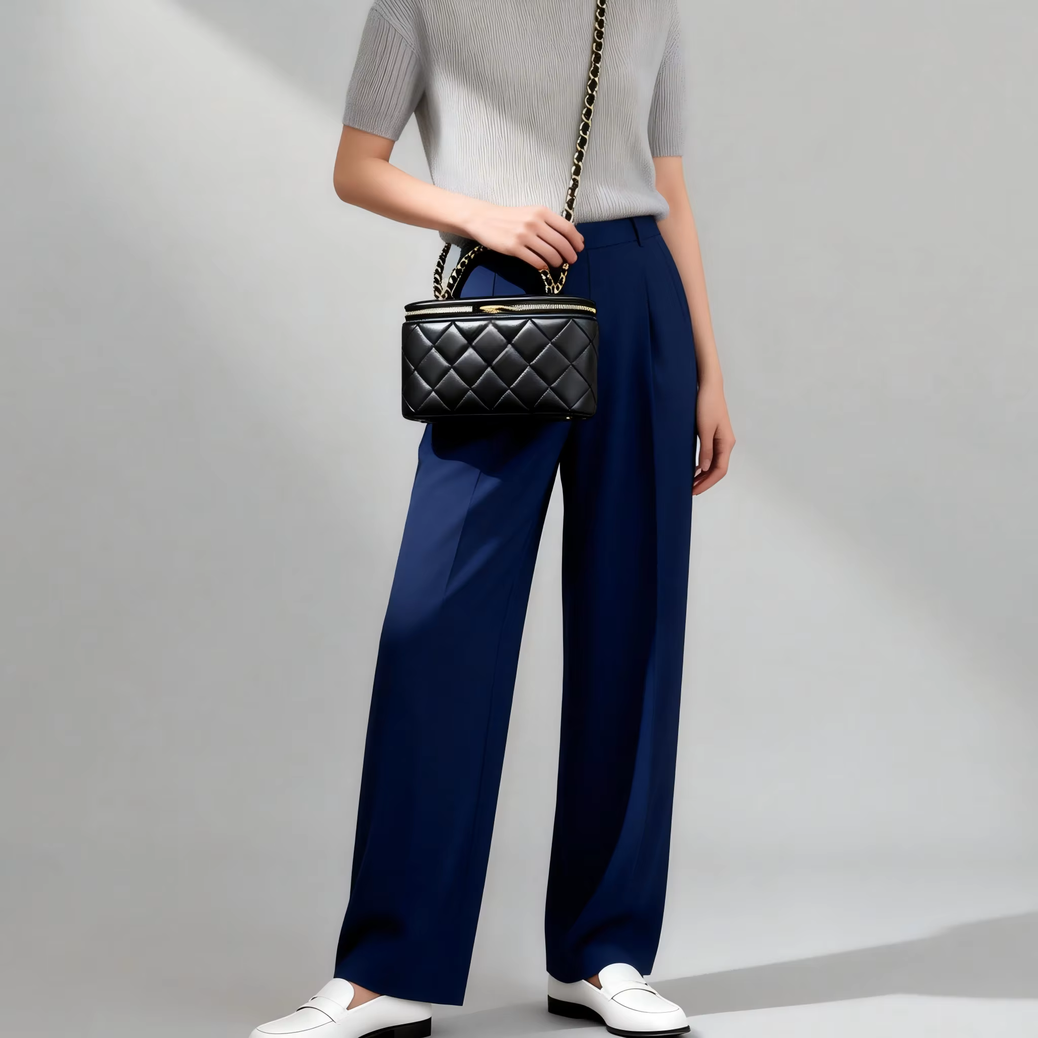 Sac à main à motif diamant avec chaîne : Sac de ville élégant, Sac à bandoulière polyvalent