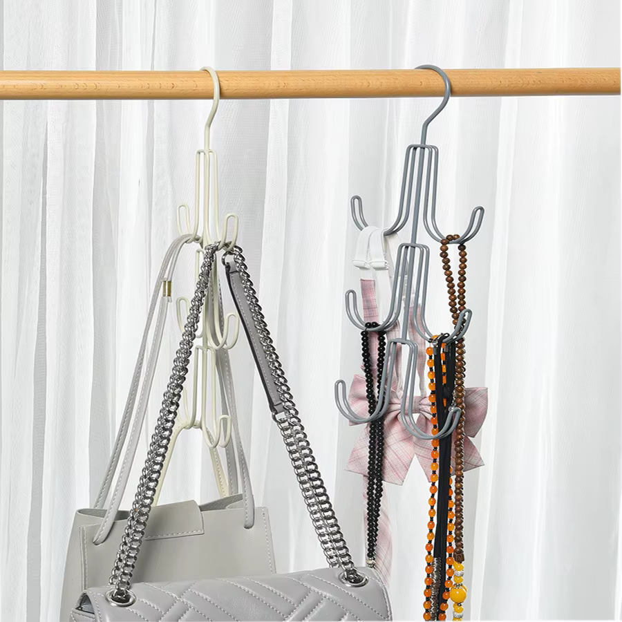 1 pièces cintre rotatif chapeau cravate ceinture sac crochets de rangement cintre multi-fonctionnel 