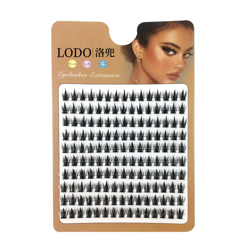 1 boîte/150 paquets de cils de vison 3D naturel russe extension de cils individuelle grappe de cils