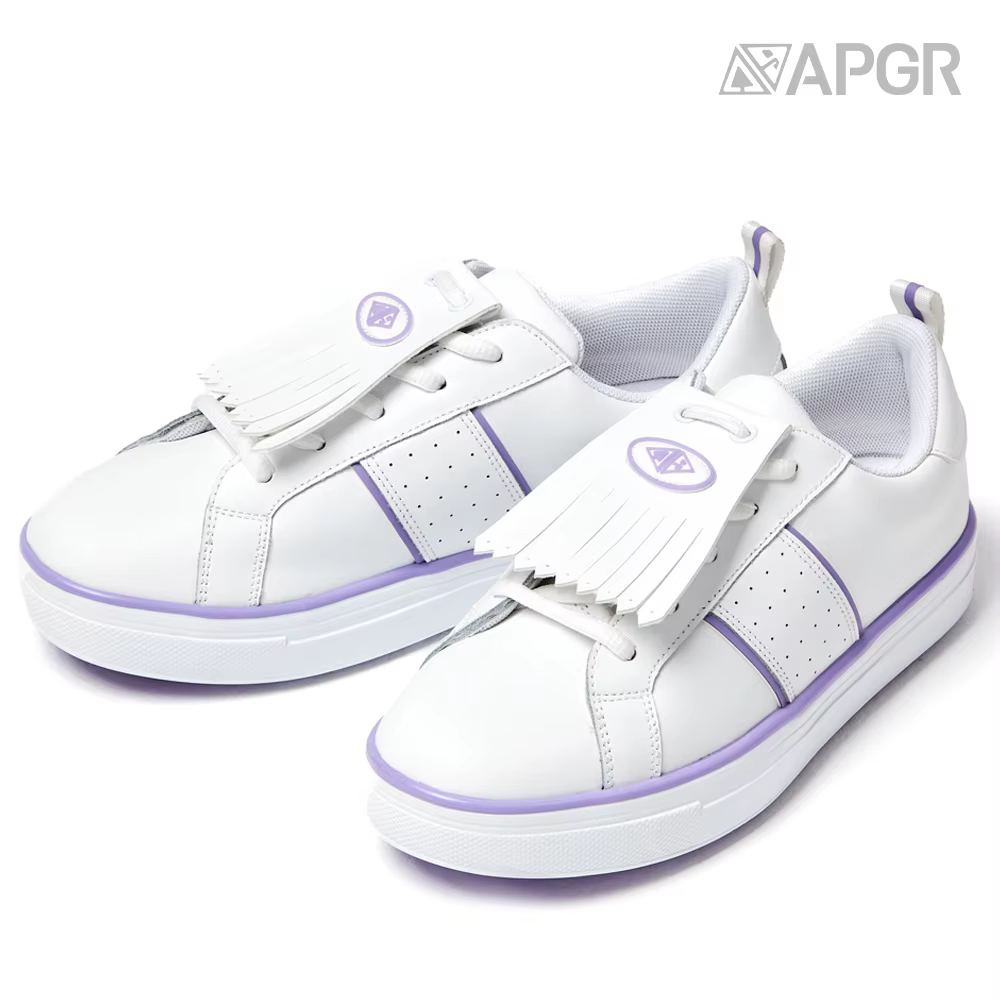 [Apgr] Chaussures de golf Tesl en cuir véritable pour femmes, pour l'entraînement sur le terrain, sa