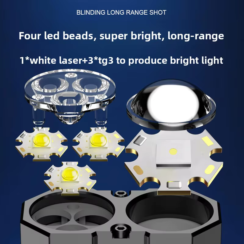 JIASHUAIXIN – lampe de poche multifonction EDC haute performance en alliage d'aluminium, portable, d