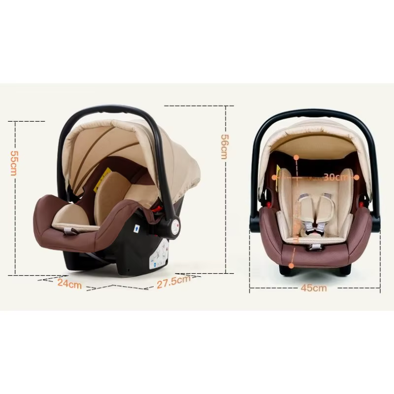 Poussette bébé nouveau-né 3 en 1 avec siège auto poussette bébé haute vue avec fonction assise et co