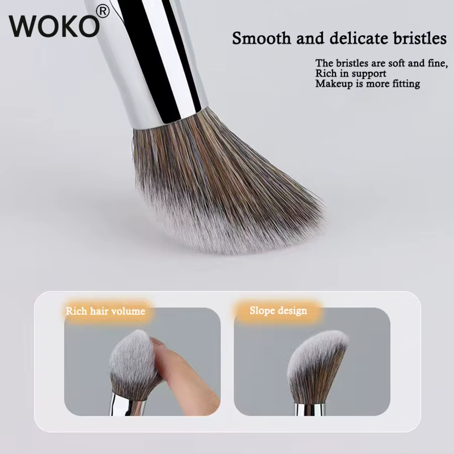 Brosse à Blush crème, imite l'application du bout des doigts, poudre de pointillé, pinceaux de maqui