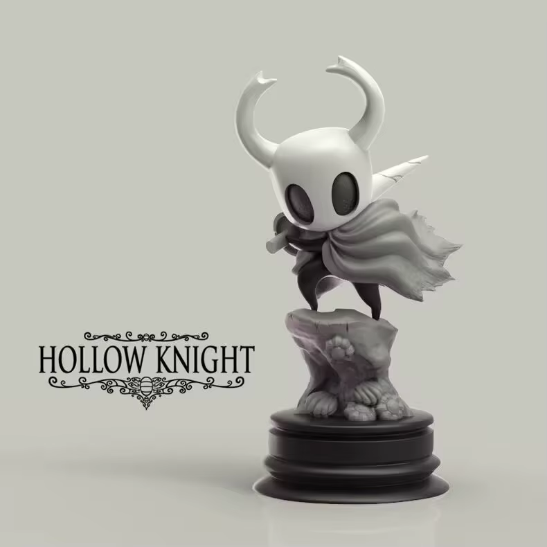 Figurine d'anime Hollow Knight Little Knight, jouet modèle fait à la main, accessoires de jeu, châss