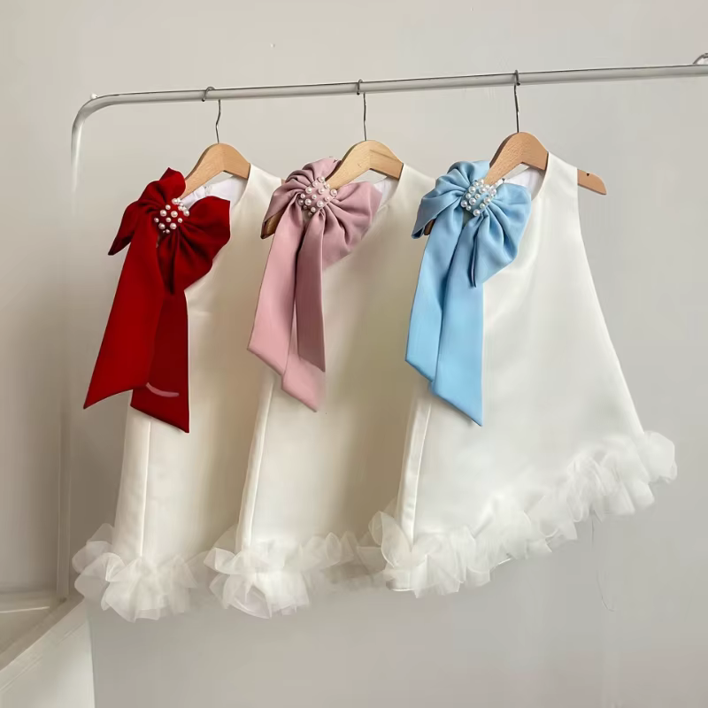 Nouvelle Robe de Princesse pour Filles, Jupe Évasée, Tenue de Cérémonie Mignonne et Élégante pour En