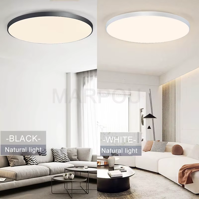 MARPOU plafonnier intelligent lampe à LED pour chambre grandes plafonniers lumières LED avec télécom