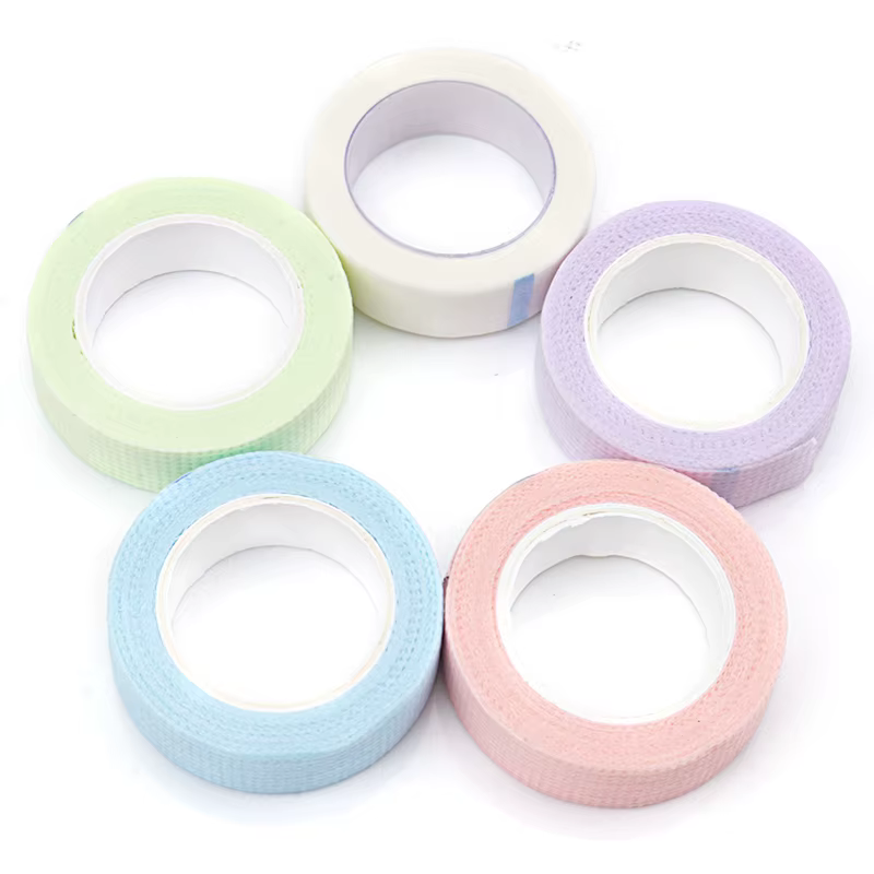Ruban adhésif pour extension de cils, 10 rouleaux, non tissé, respirant, coussinets sous les yeux, a