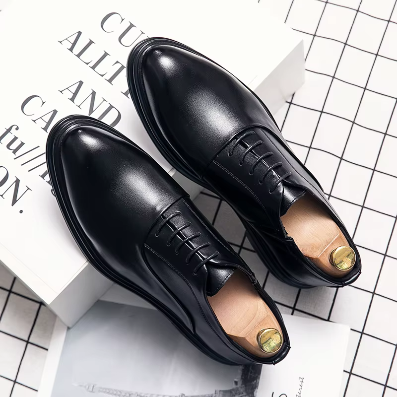 Classique Oxfords chaussures hommes rétro décontracté affaires chaussures en cuir Social pour hommes