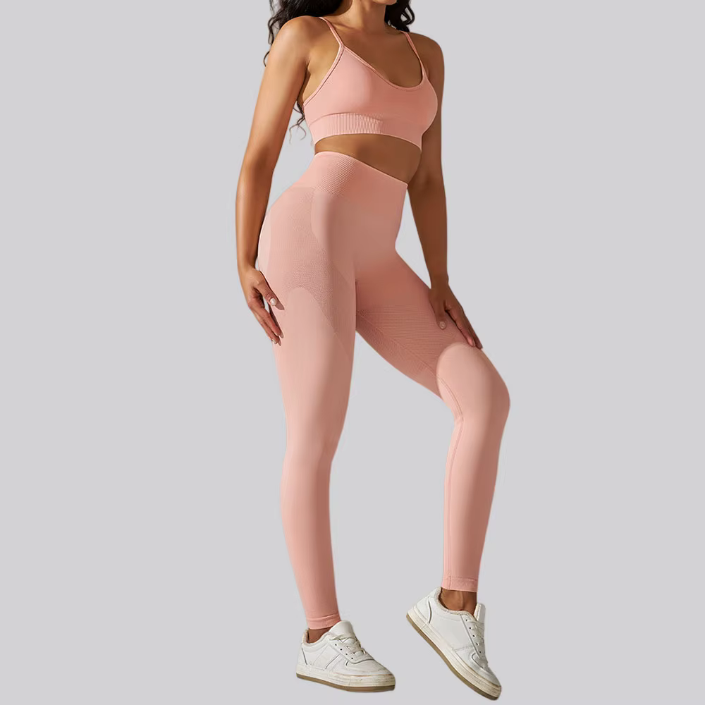 Survêtement sans couture pour femmes, ensembles de Yoga, 2 pièces, combinaison de Sport, vêtements d