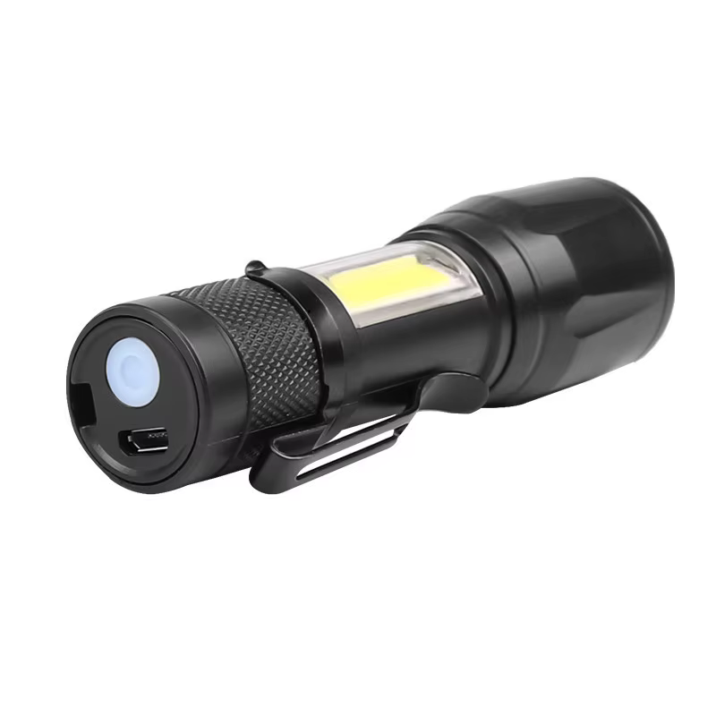 Mini lampe de poche LED Rechargeable COB + XPE, torche Portable, lanterne de Camping, lumière de mis