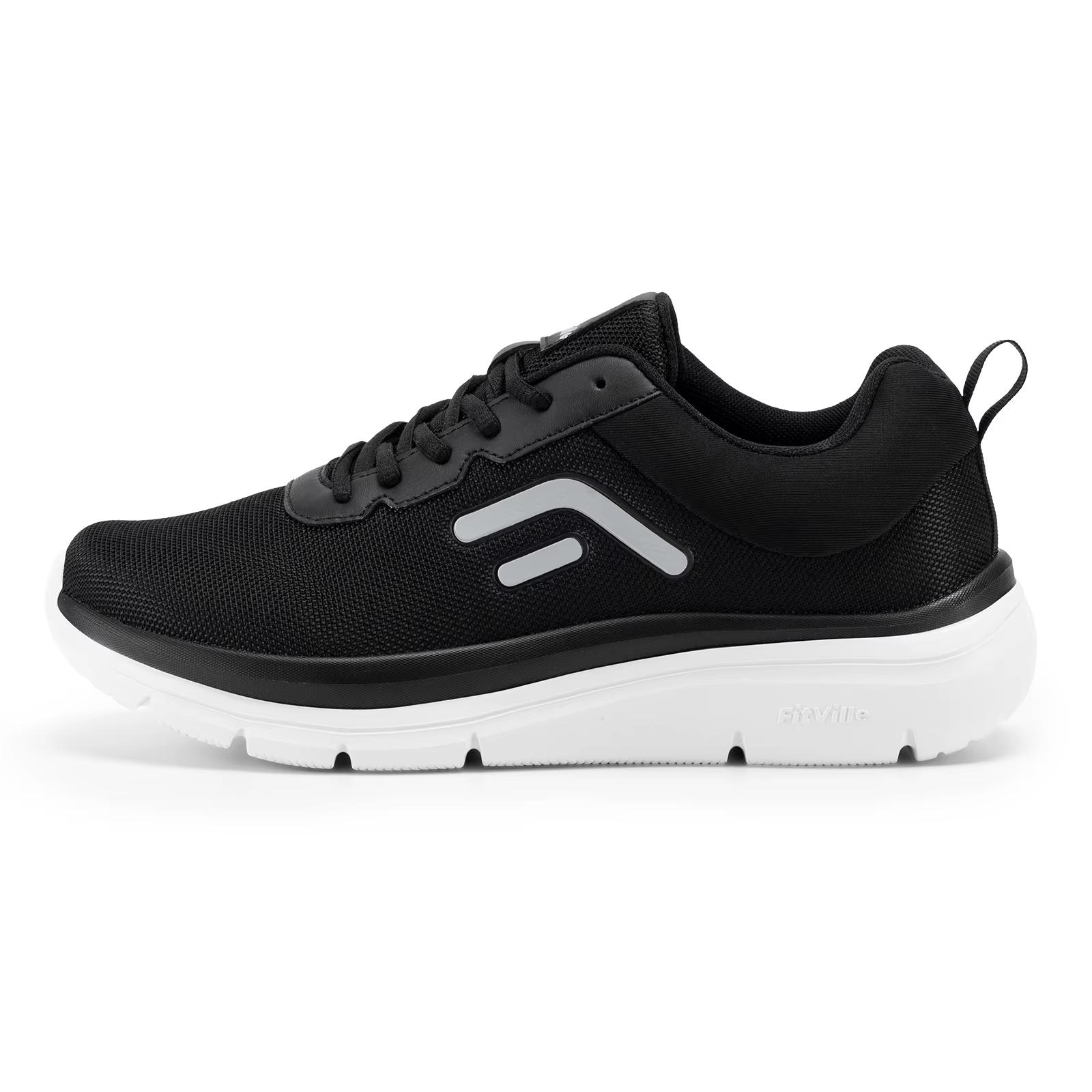 FitVille-Chaussures de marche légères et respirantes pour hommes, baskets à semelle optique large, f