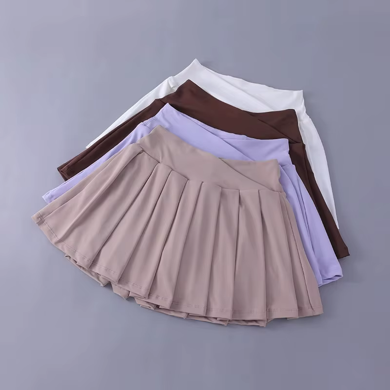 Jupe plissée de Tennis pour femmes, taille haute, athlétique, Golf, jupes de sport d'entraînement av